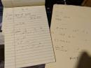 Notes during the qso